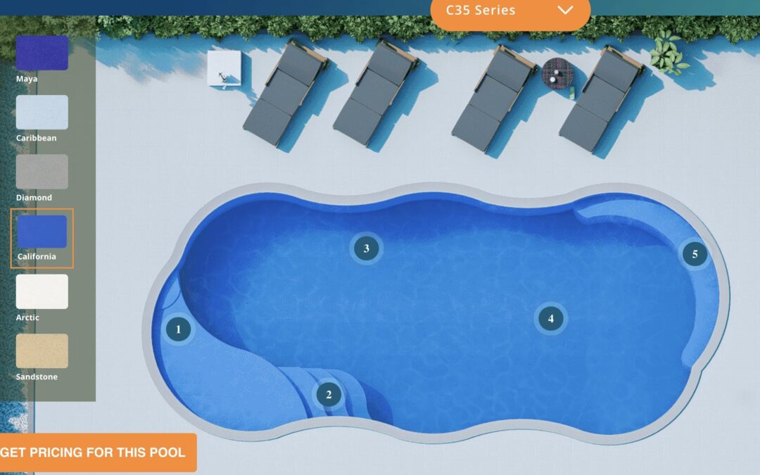 Color Pool Machine Colors-California - Fiberglass Pool Builder | Bella Blue Pools Ohio